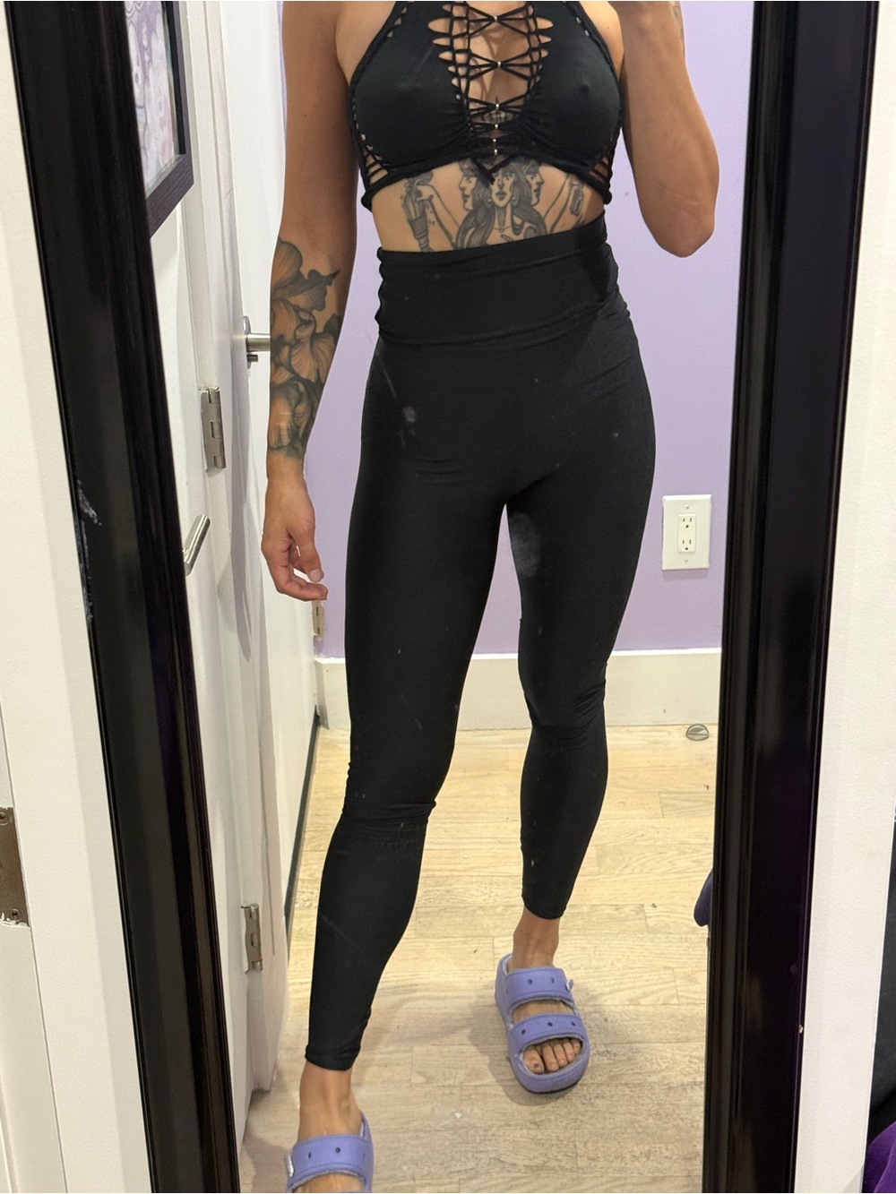 American Apparel High-Waist Black Leggings